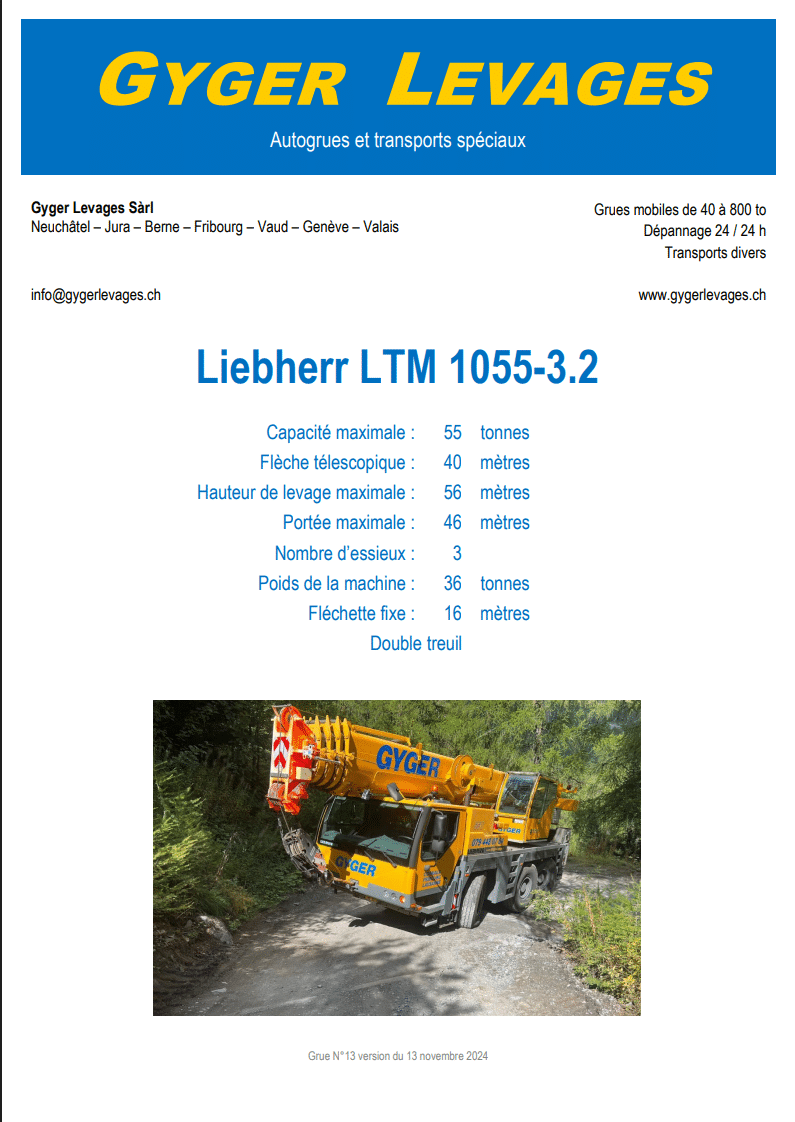 Image de la grue mobile télescopique 50 tonnes - LTM 1050-3.2