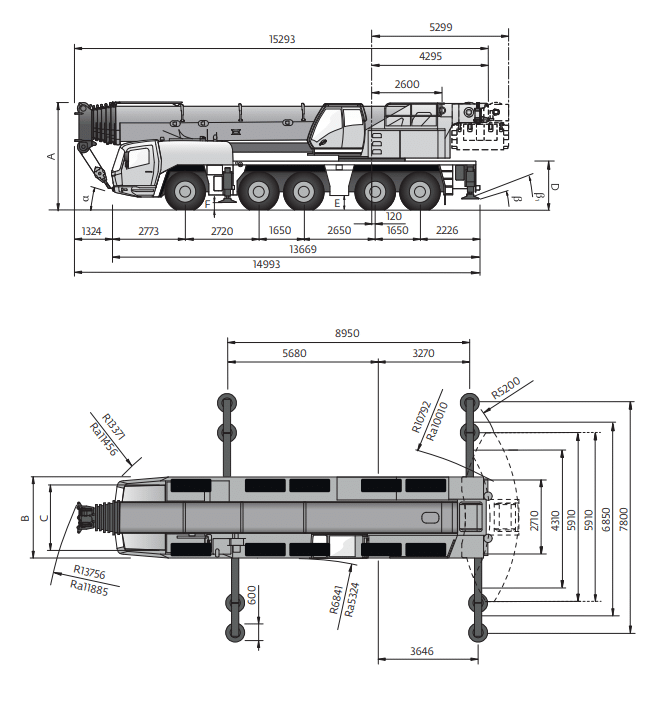 Grove GMK 5250L-1 Plan